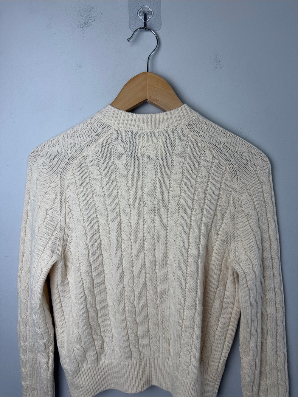 Doen Penrose Cardigan in Sea Salt Wool Linen Cotton XS Minimalist Clean Beauty - Picture 11 of 16